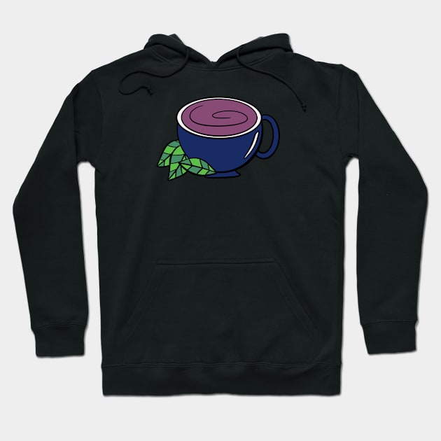 Cup of Tea Hoodie by Kelly Louise Art